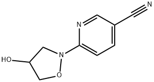 6-[4-Hydroxydihydro-2(3H)-isoxazolyl]-nicotinonitrile Struktur