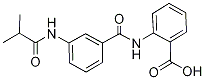 2-{[3-(Isobutyrylamino)benzoyl]amino}benzoic acid Struktur