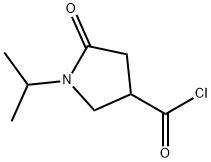 1-Isopropyl-5-oxopyrrolidine-3-carbonyl chloride Struktur