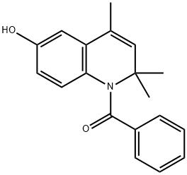 1-Benzoyl-2,2,4-trimethyl-1,2-dihydroquinolin-6-ol Struktur