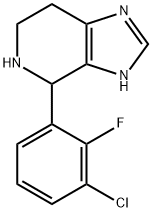 4-(3-Chloro-2-fluorophenyl)-4,5,6,7-tetrahydro-3H-imidazo[4,5-c]pyridine Struktur