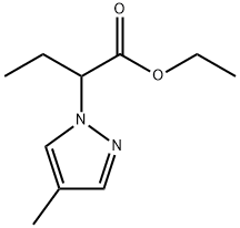 Ethyl 2-(4-methyl-1H-pyrazol-1-yl)butanoate Struktur