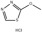 2-Methoxy-1,3,4-thiadiazole hydrochloride Struktur