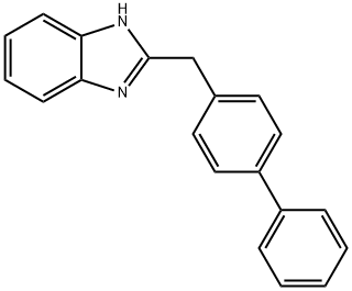 2-(Biphenyl-4-ylmethyl)-1H-benzimidazole Struktur