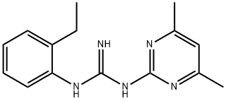 N-(4,6-Dimethylpyrimidin-2-yl)-N'-(2-ethylphenyl)-guanidine Struktur