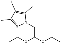 1-(2,2-Diethoxyethyl)-4-iodo-3,5-dimethyl-1H-pyrazole Struktur