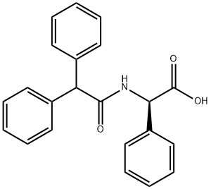 (2R)-[(Diphenylacetyl)amino](phenyl)acetic acid Struktur