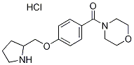 4-[4-(Pyrrolidin-2-ylmethoxy)benzoyl]morpholine hydrochloride Struktur