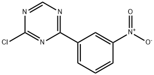 2-Chloro-4-(3-nitro-phenyl)-[1,3,5]triazine Struktur