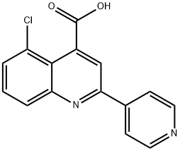 5-Chloro-2-pyridin-4-ylquinoline-4-carboxylic acid Struktur