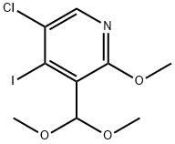 5-Chloro-3-(dimethoxymethyl)-4-iodo-2-methoxypyridine Struktur