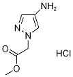 Methyl (4-amino-1H-pyrazol-1-yl)acetate hydrochloride Struktur