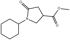 Methyl 1-cyclohexyl-5-oxopyrrolidine-3-carboxylate Struktur