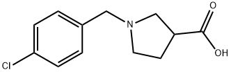 1-(4-CHLOROBENZYL)PYRROLIDINE-3-CARBOXYLICACID Struktur