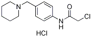 2-CHLORO-N-(4-PIPERIDIN-1-YLMETHYL-PHENYL)-ACETAMIDE HYDROCHLORIDE Struktur