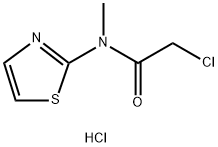 2-CHLORO-N-METHYL-N-THIAZOL-2-YL-ACETAMIDEHYDROCHLORIDE Struktur