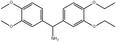 (3,4-DIETHOXYPHENYL)(3,4-DIMETHOXYPHENYL)METHYLAMINE Struktur