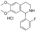 1-(2-FLUORO-PHENYL)-6,7-DIMETHOXY-1,2,3,4-TETRAHYDRO-ISOQUINOLINE HYDROCHLORIDE Struktur