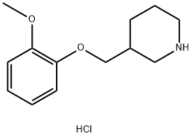 3-[(2-METHOXYPHENOXY)METHYL]PIPERIDINEHYDROCHLORIDE Struktur