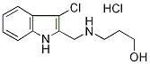 3-[(3-CHLORO-1H-INDOL-2-YLMETHYL)-AMINO]-PROPAN-1-OL HYDROCHLORIDE Struktur