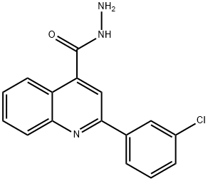 2-(3-CHLOROPHENYL)QUINOLINE-4-CARBOHYDRAZIDE Struktur