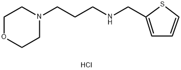 (3-MORPHOLIN-4-YL-PROPYL)-THIOPHEN-2-YLMETHYL-AMINE DIHYDROCHLORIDE Struktur