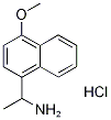 1-(4-METHOXY-NAPHTHALEN-1-YL)-ETHYLAMINEHYDROCHLORIDE Struktur