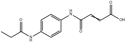 (E)-4-OXO-4-[4-(PROPIONYLAMINO)ANILINO]-2-BUTENOIC ACID Struktur