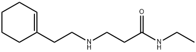 3-{[2-(1-CYCLOHEXEN-1-YL)ETHYL]AMINO}-N-ETHYLPROPANAMIDE Struktur