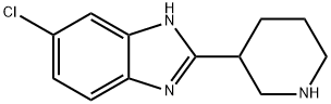 6-CHLORO-2-PIPERIDIN-3-YL-1H-BENZIMIDAZOLE Struktur