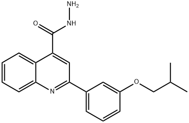 2-(3-ISOBUTOXYPHENYL)QUINOLINE-4-CARBOHYDRAZIDE Struktur