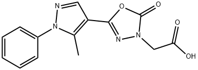 [5-(5-methyl-1-phenyl-1h-pyrazol-4-yl)-2-oxo-1,3,4-oxadiazol-3(2h)-yl]acetic acid Struktur