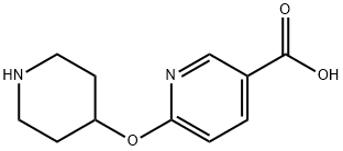 6-(piperidin-4-yloxy)nicotinic acid Struktur