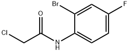 N-(2-bromo-4-fluorophenyl)-2-chloroacetamide Struktur