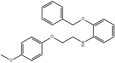 2-(Benzyloxy)-N-[2-(4-methoxyphenoxy)ethyl]aniline Struktur