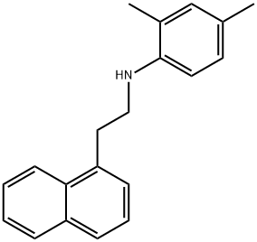 2,4-Dimethyl-N-[2-(1-naphthyl)ethyl]aniline Struktur