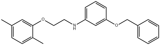 3-(Benzyloxy)-N-[2-(2,5-dimethylphenoxy)ethyl]-aniline Struktur