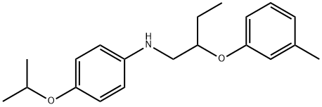 4-Isopropoxy-N-[2-(3-methylphenoxy)butyl]aniline Struktur