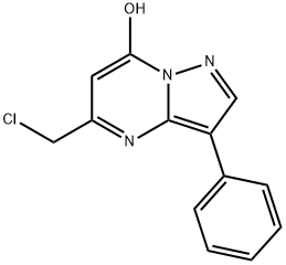 5-(Chloromethyl)-3-phenylpyrazolo-[1,5-a]pyrimidin-7-ol Struktur