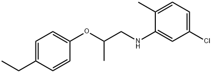 5-Chloro-N-[2-(4-ethylphenoxy)propyl]-2-methylaniline Struktur