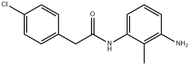 N-(3-Amino-2-methylphenyl)-2-(4-chlorophenyl)-acetamide Struktur