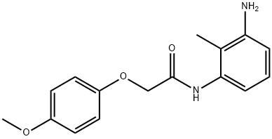 N-(3-Amino-2-methylphenyl)-2-(4-methoxyphenoxy)-acetamide Struktur