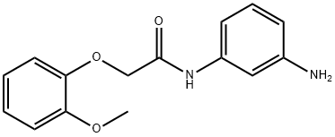 N-(3-Aminophenyl)-2-(2-methoxyphenoxy)acetamide Struktur