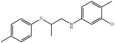 N-(3-Chloro-4-methylphenyl)-N-[2-(4-methylphenoxy)propyl]amine Struktur