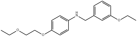 N-(3-Ethoxybenzyl)-4-(2-ethoxyethoxy)aniline Struktur