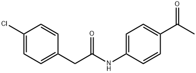 N-(4-Acetylphenyl)-2-(4-chlorophenyl)acetamide Struktur