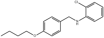 N-(4-Butoxybenzyl)-2-chloroaniline Struktur