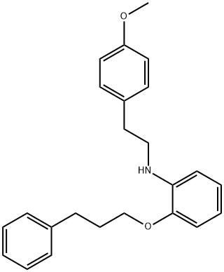 N-(4-Methoxyphenethyl)-2-(3-phenylpropoxy)aniline Struktur