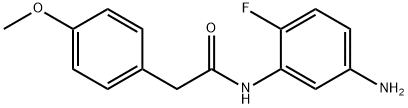 N-(5-Amino-2-fluorophenyl)-2-(4-methoxyphenyl)-acetamide Struktur