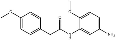 N-(5-Amino-2-methoxyphenyl)-2-(4-methoxyphenyl)-acetamide Struktur